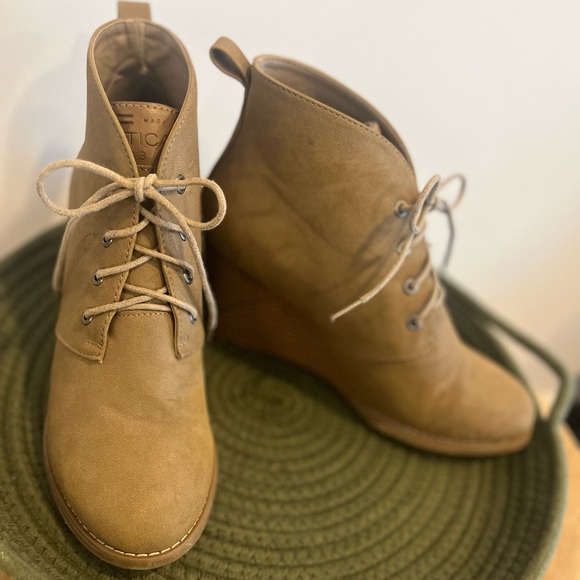 Wedge Lace Up Booties - Picture 3 of 15